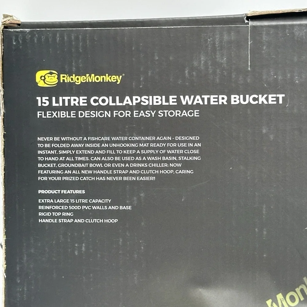 Ridgemonkey Collapsible Bucket Fishing Water‎ Basin 15L
